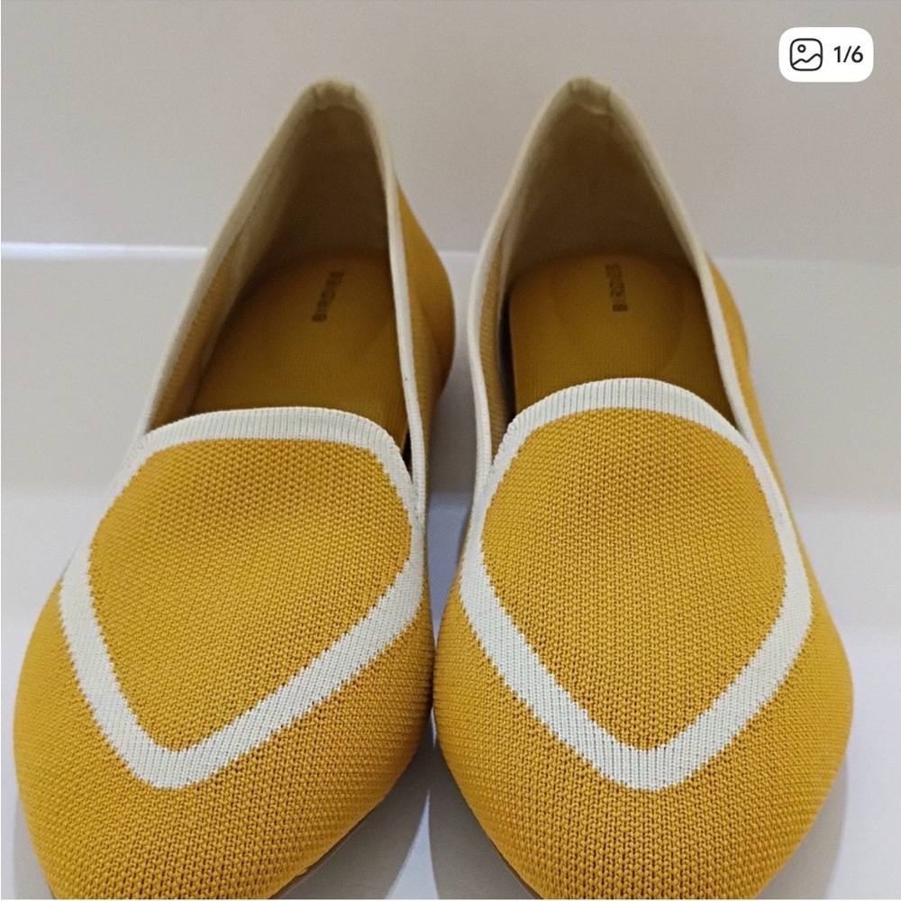 Birdies Blackbird Knit Loafer in yellow mustard 10.5